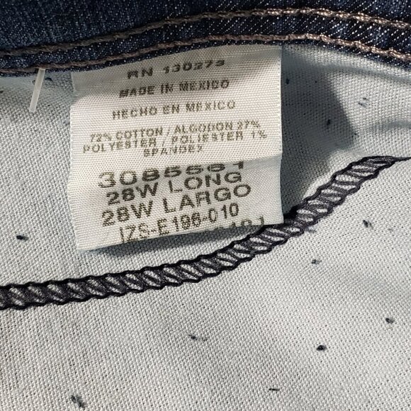 NWT Lee Classic Fit Straight Leg Ultra Stretch Jeans Women's Plus Size 28W Long - Picture 5 of 5